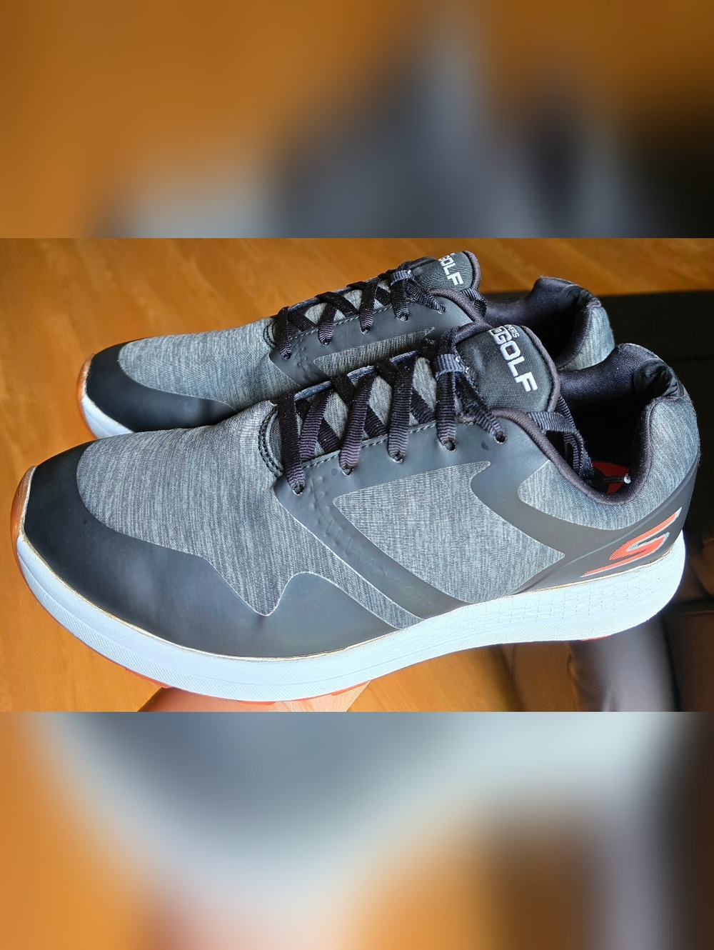 Sz 10 Women's SKECHERS GO GOLF MAX CUT Grey/Black Golf Shoes